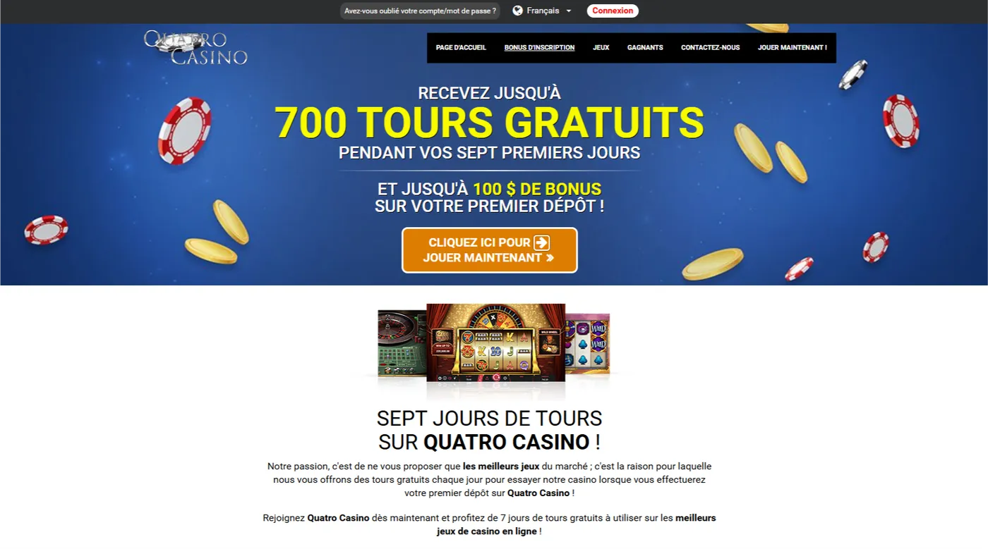 Sécurité chez Quatro Casino